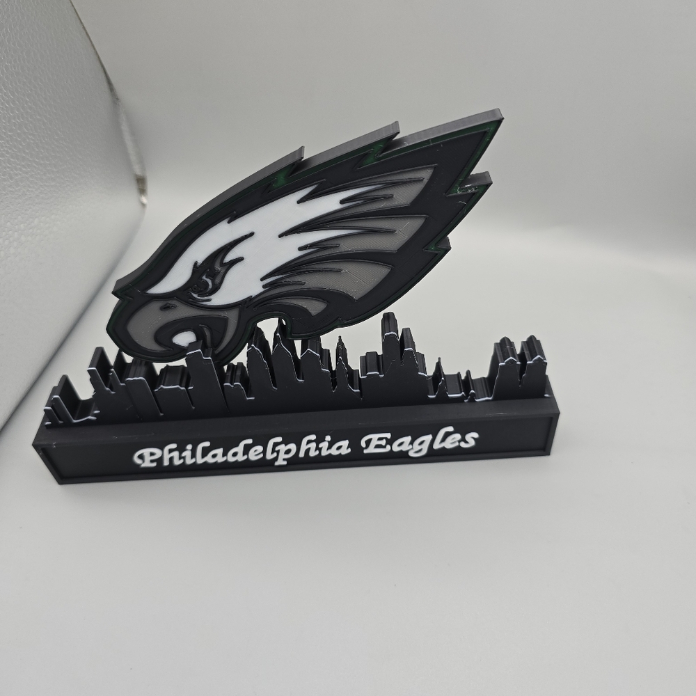 Philadelphia Eagles Skyline Standing Decor